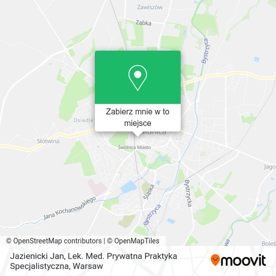 Mapa Jazienicki Jan, Lek. Med. Prywatna Praktyka Specjalistyczna