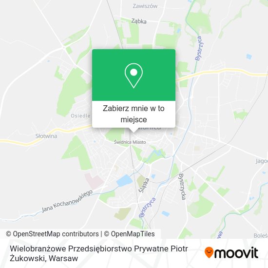 Mapa Wielobranżowe Przedsiębiorstwo Prywatne Piotr Żukowski