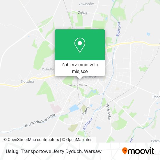 Mapa Usługi Transportowe Jerzy Dyduch