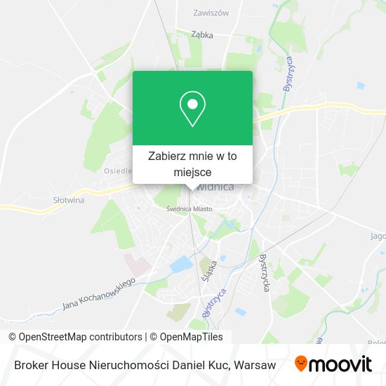 Mapa Broker House Nieruchomości Daniel Kuc