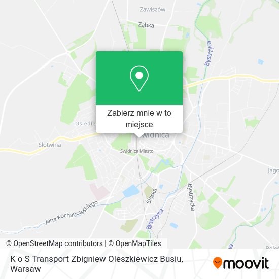 Mapa K o S Transport Zbigniew Oleszkiewicz Busiu