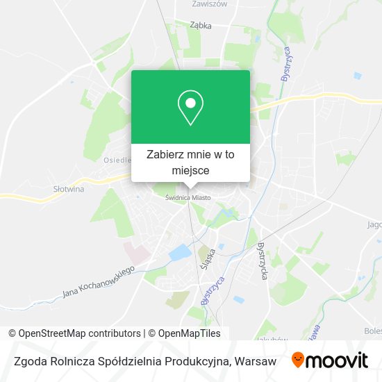 Mapa Zgoda Rolnicza Spółdzielnia Produkcyjna