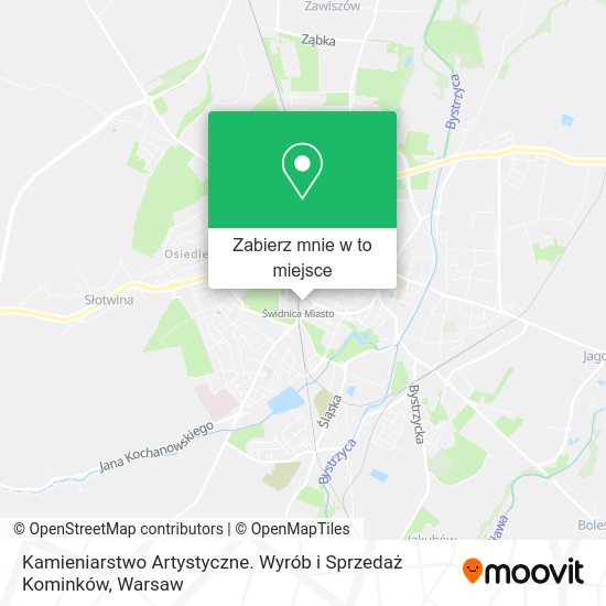 Mapa Kamieniarstwo Artystyczne. Wyrób i Sprzedaż Kominków