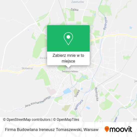 Mapa Firma Budowlana Ireneusz Tomaszewski