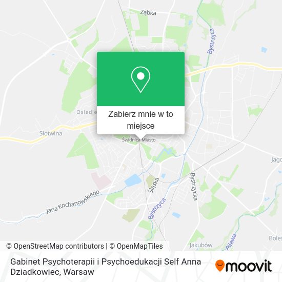 Mapa Gabinet Psychoterapii i Psychoedukacji Self Anna Dziadkowiec