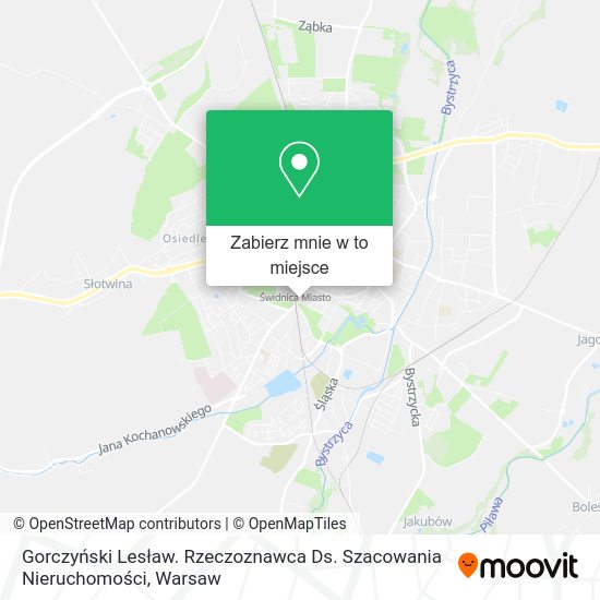 Mapa Gorczyński Lesław. Rzeczoznawca Ds. Szacowania Nieruchomości