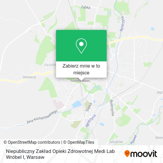 Mapa Niepubliczny Zakład Opieki Zdrowotnej Medi Lab Wróbel I