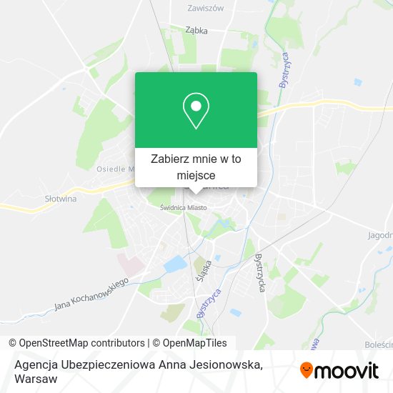 Mapa Agencja Ubezpieczeniowa Anna Jesionowska