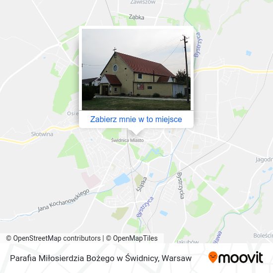 Mapa Parafia Miłosierdzia Bożego w Świdnicy