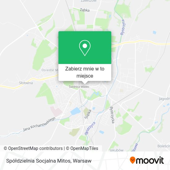 Mapa Spółdzielnia Socjalna Mitos