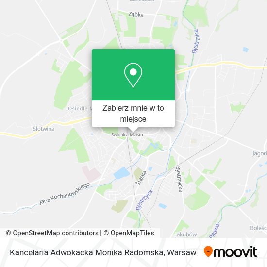 Mapa Kancelaria Adwokacka Monika Radomska