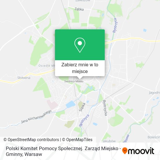 Mapa Polski Komitet Pomocy Społecznej. Zarząd Miejsko - Gminny