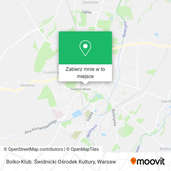 Mapa Bolko-Klub. Świdnicki Ośrodek Kultury