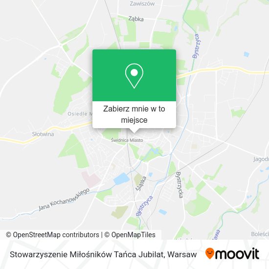 Mapa Stowarzyszenie Miłośników Tańca Jubilat