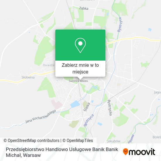 Mapa Przedsiębiorstwo Handlowo Usługowe Banik Banik Michał