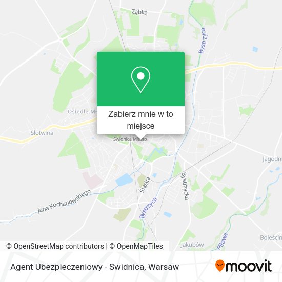 Mapa Agent Ubezpieczeniowy - Swidnica