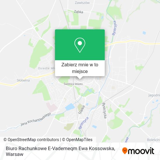 Mapa Biuro Rachunkowe E-Vademeqm Ewa Kossowska