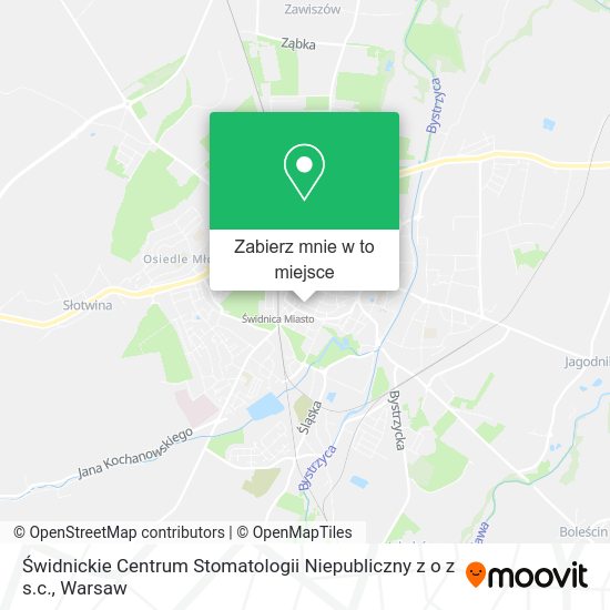 Mapa Świdnickie Centrum Stomatologii Niepubliczny z o z s.c.