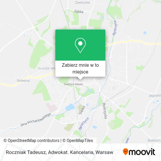 Mapa Roczniak Tadeusz, Adwokat. Kancelaria