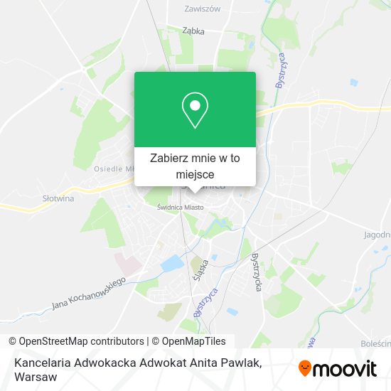 Mapa Kancelaria Adwokacka Adwokat Anita Pawlak