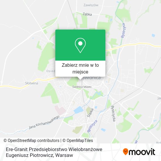 Mapa Ere-Granit Przedsiębiorstwo Wielobranżowe Eugeniusz Piotrowicz