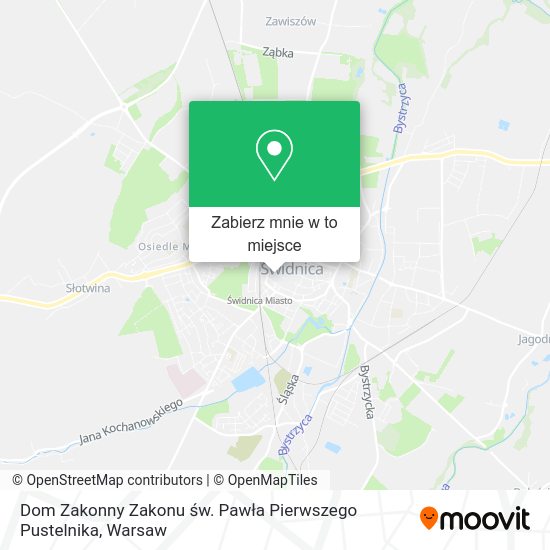 Mapa Dom Zakonny Zakonu św. Pawła Pierwszego Pustelnika