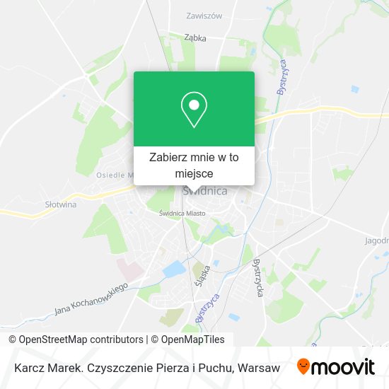 Mapa Karcz Marek. Czyszczenie Pierza i Puchu