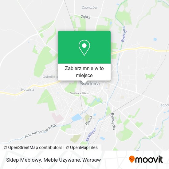 Mapa Sklep Meblowy. Meble Używane