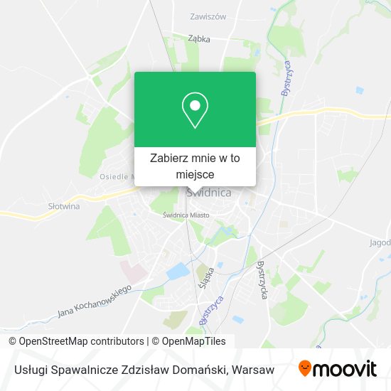 Mapa Usługi Spawalnicze Zdzisław Domański