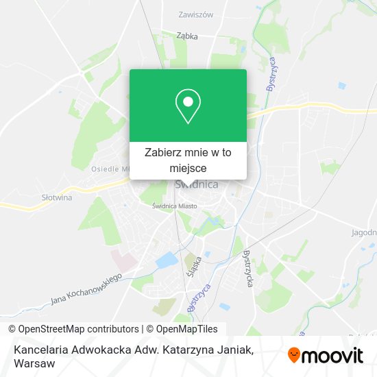 Mapa Kancelaria Adwokacka Adw. Katarzyna Janiak