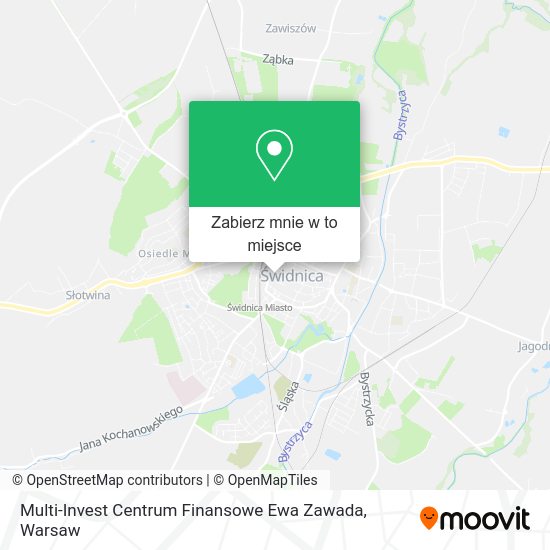 Mapa Multi-Invest Centrum Finansowe Ewa Zawada