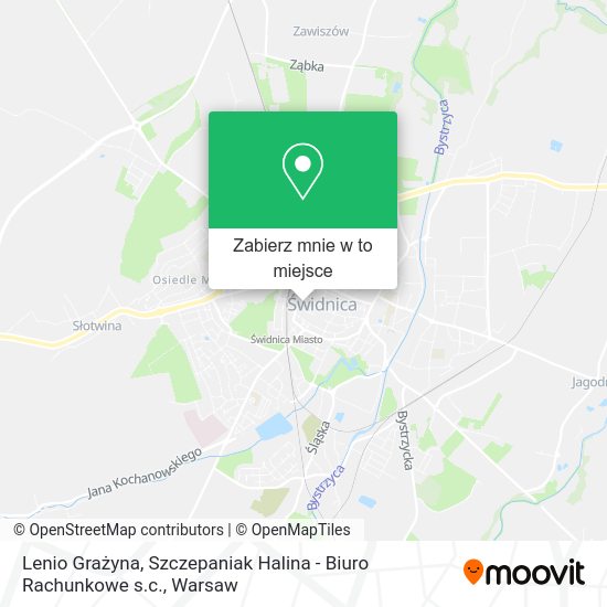 Mapa Lenio Grażyna, Szczepaniak Halina - Biuro Rachunkowe s.c.