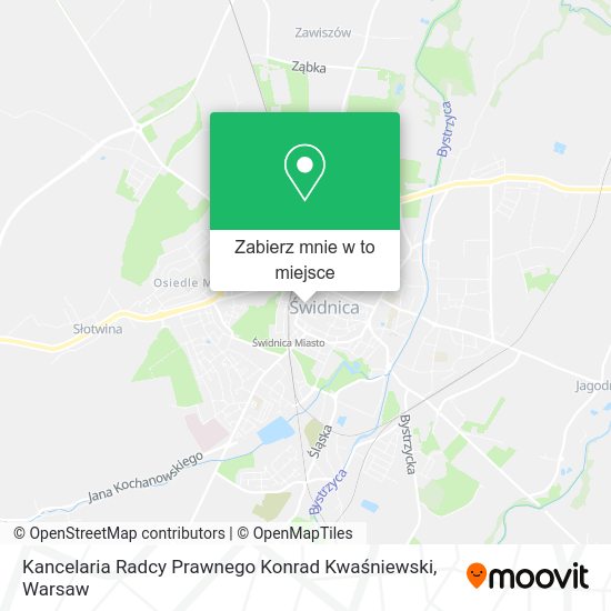 Mapa Kancelaria Radcy Prawnego Konrad Kwaśniewski