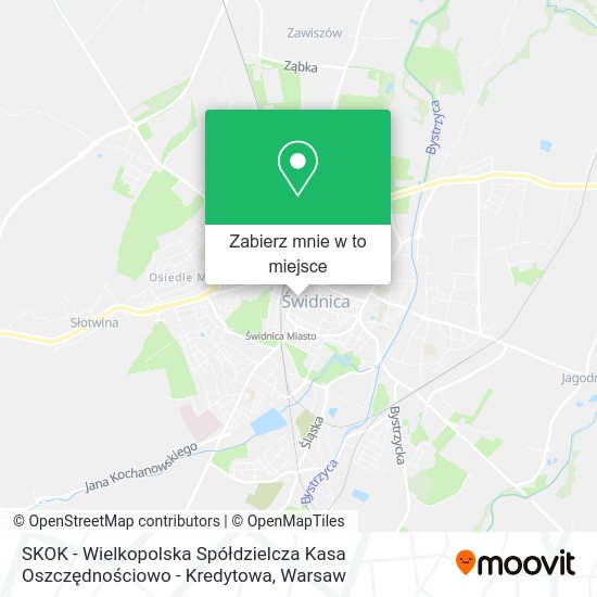 Mapa SKOK - Wielkopolska Spółdzielcza Kasa Oszczędnościowo - Kredytowa