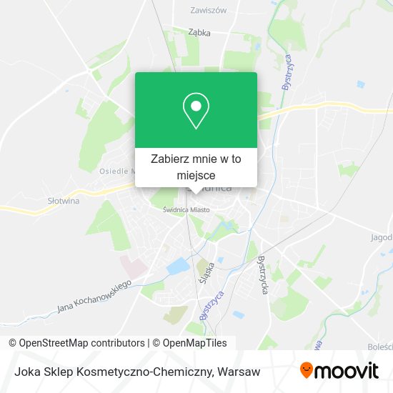 Mapa Joka Sklep Kosmetyczno-Chemiczny