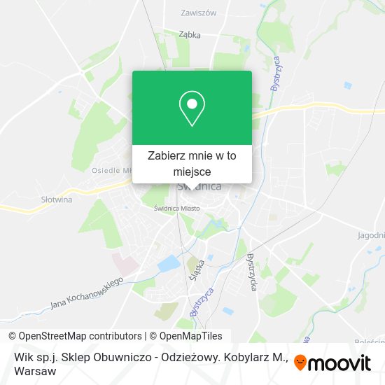 Mapa Wik sp.j. Sklep Obuwniczo - Odzieżowy. Kobylarz M.