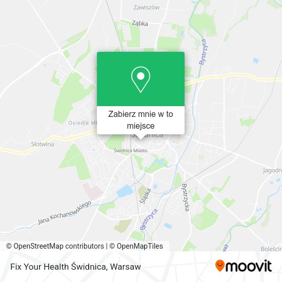 Mapa Fix Your Health Świdnica