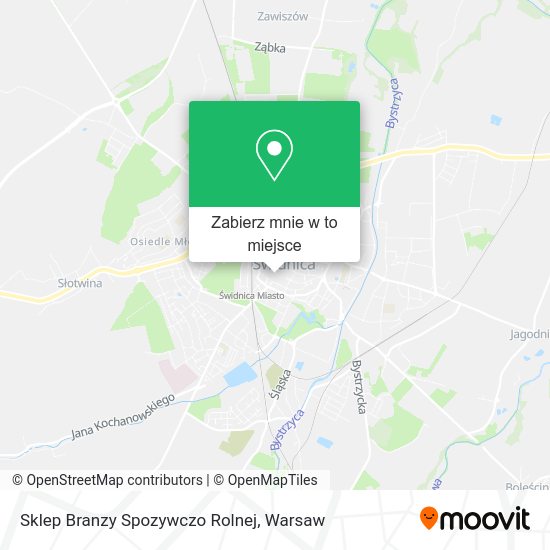 Mapa Sklep Branzy Spozywczo Rolnej