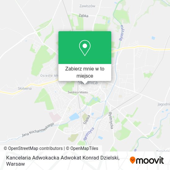 Mapa Kancelaria Adwokacka Adwokat Konrad Dzielski