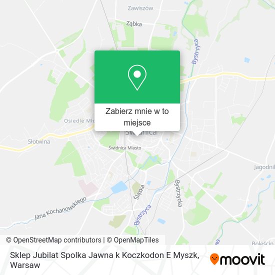 Mapa Sklep Jubilat Spolka Jawna k Koczkodon E Myszk