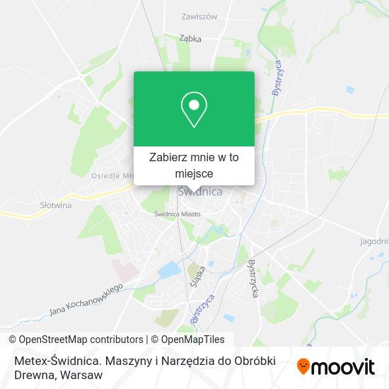 Mapa Metex-Świdnica. Maszyny i Narzędzia do Obróbki Drewna