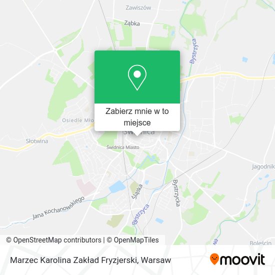 Mapa Marzec Karolina Zakład Fryzjerski