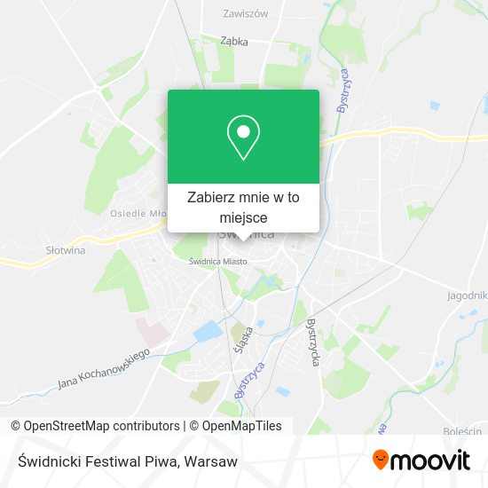 Mapa Świdnicki Festiwal Piwa