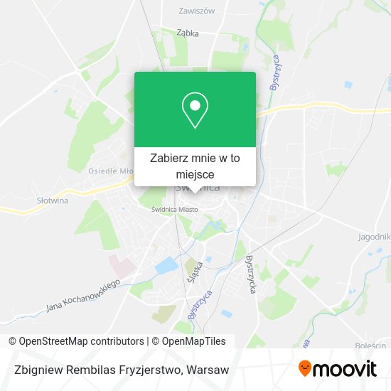 Mapa Zbigniew Rembilas Fryzjerstwo