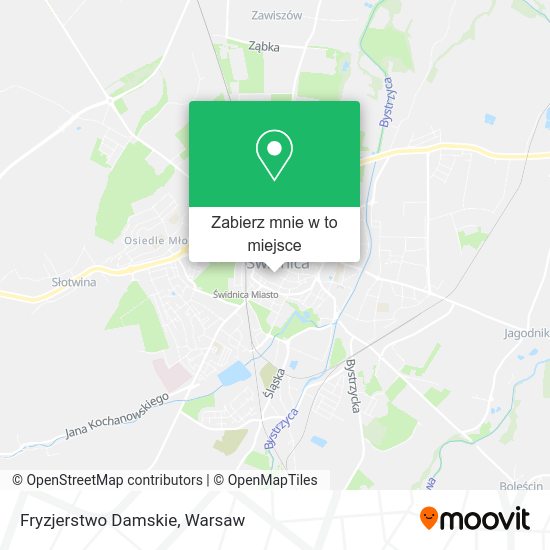 Mapa Fryzjerstwo Damskie