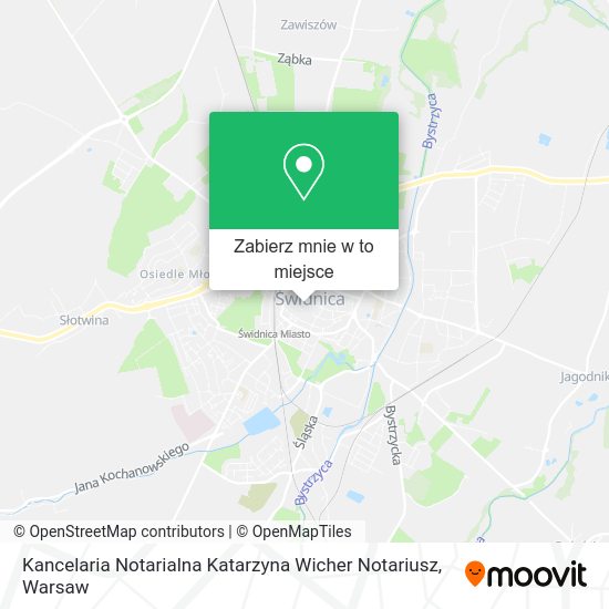 Mapa Kancelaria Notarialna Katarzyna Wicher Notariusz