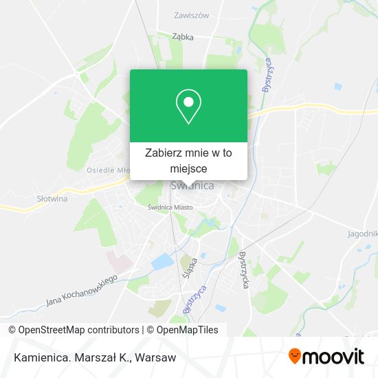 Mapa Kamienica. Marszał K.