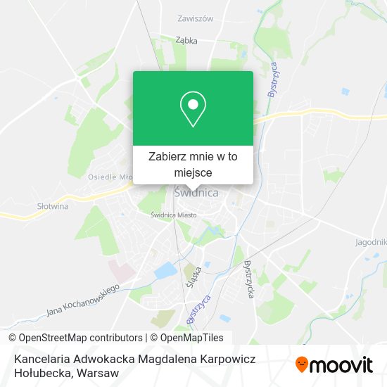 Mapa Kancelaria Adwokacka Magdalena Karpowicz Hołubecka