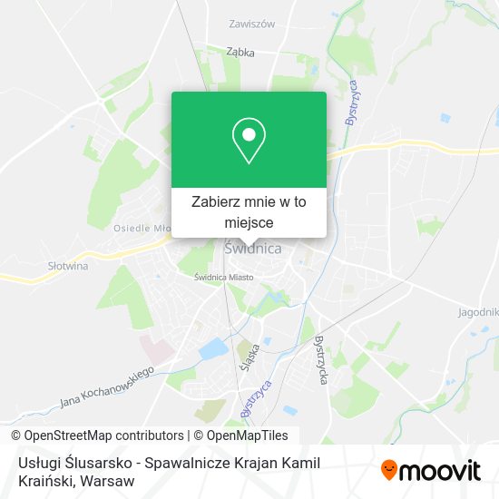 Mapa Usługi Ślusarsko - Spawalnicze Krajan Kamil Kraiński