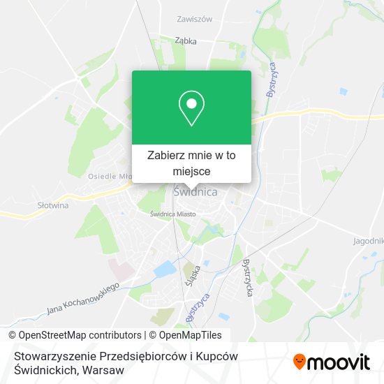 Mapa Stowarzyszenie Przedsiębiorców i Kupców Świdnickich